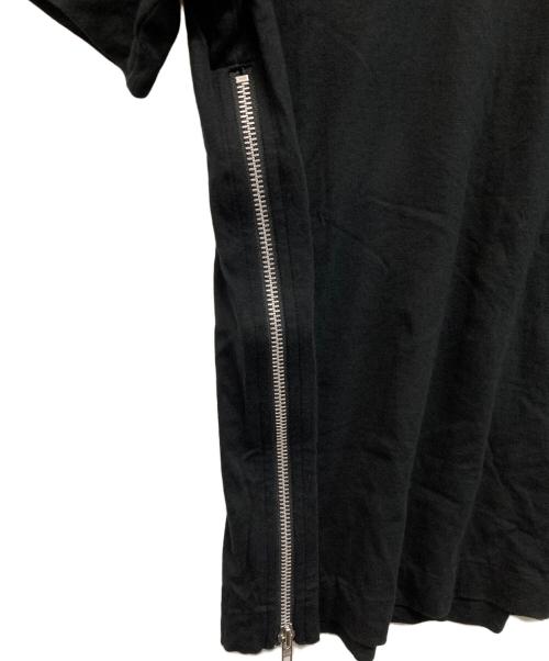 COMME des GARCONS HOMME PLUS（コムデギャルソンオムプリュス）COMME des GARCONS HOMME PLUS (コムデギャルソンオムプリュス) サイドジップＴシャツ ブラック サイズ:Ｍの古着・服飾アイテム