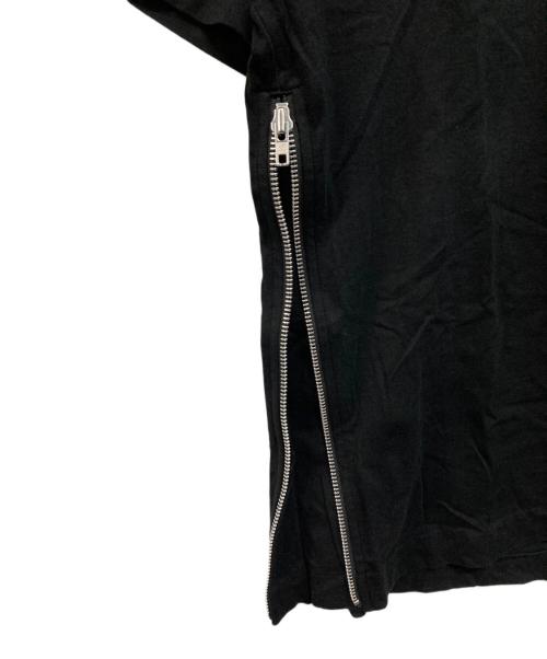 COMME des GARCONS HOMME PLUS（コムデギャルソンオムプリュス）COMME des GARCONS HOMME PLUS (コムデギャルソンオムプリュス) サイドジップＴシャツ ブラック サイズ:Ｍの古着・服飾アイテム