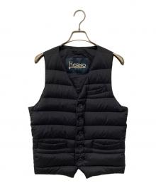 HERNO（ヘルノ）の古着「ダウンジレ ダウンベスト」｜ネイビー