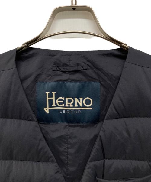 HERNO（ヘルノ）HERNO (ヘルノ) ダウンジレ ダウンベスト ネイビー サイズ:SIZE 48の古着・服飾アイテム