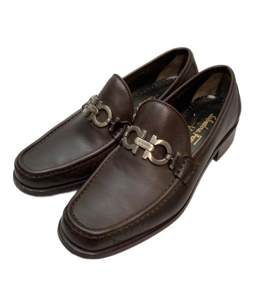Salvatore Ferragamo（サルヴァトーレ フェラガモ）Salvatore Ferragamo (サルヴァトーレ フェラガモ) ガンチーニビットローファー ブラウン サイズ:SIZE 6 1/2の古着・服飾アイテム