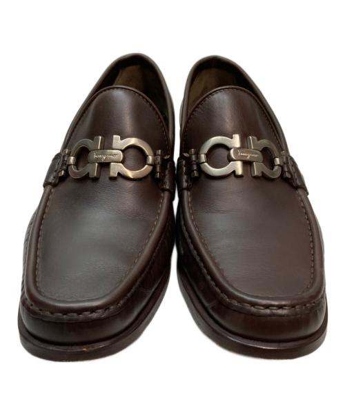 Salvatore Ferragamo（サルヴァトーレ フェラガモ）Salvatore Ferragamo (サルヴァトーレ フェラガモ) ガンチーニビットローファー ブラウン サイズ:SIZE 6 1/2の古着・服飾アイテム