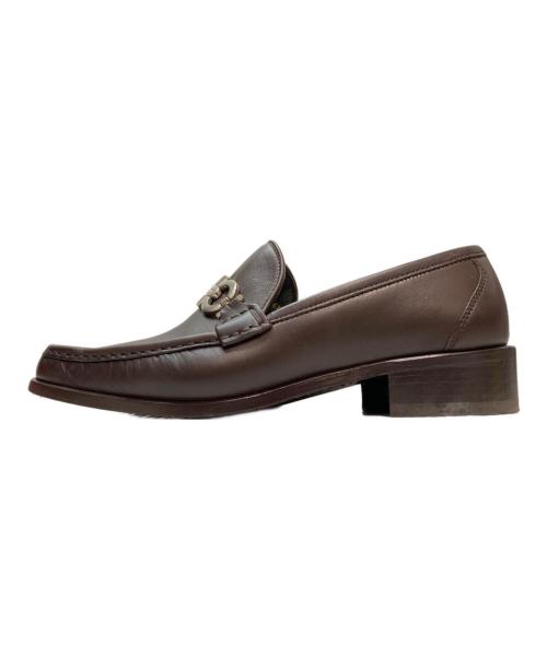 Salvatore Ferragamo（サルヴァトーレ フェラガモ）Salvatore Ferragamo (サルヴァトーレ フェラガモ) ガンチーニビットローファー ブラウン サイズ:SIZE 6 1/2の古着・服飾アイテム