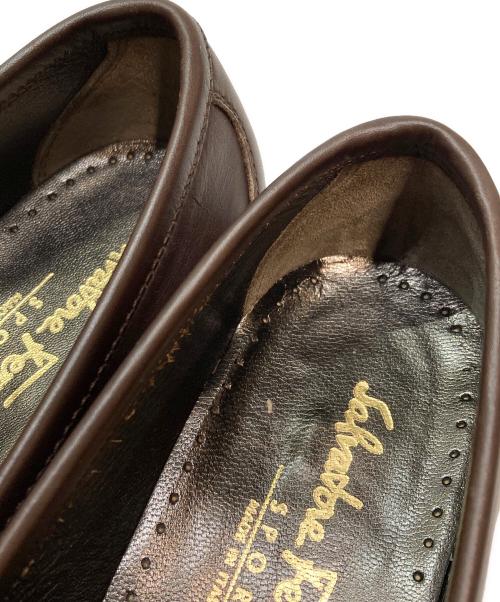 Salvatore Ferragamo（サルヴァトーレ フェラガモ）Salvatore Ferragamo (サルヴァトーレ フェラガモ) ガンチーニビットローファー ブラウン サイズ:SIZE 6 1/2の古着・服飾アイテム
