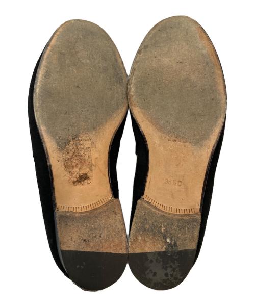 GUCCI（グッチ）GUCCI (グッチ) スウェードビットローファー ブラック サイズ:SIZE 36 1/2の古着・服飾アイテム