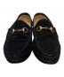 GUCCI (グッチ) スウェードビットローファー ブラック サイズ:SIZE 36 1/2：10000円