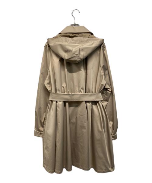 TO BE CHIC（トゥービーシック）TO BE CHIC (トゥービーシック) リモンタナイロンフーデッドコート トレンチコ-ト ベージュ サイズ:SIZE 42の古着・服飾アイテム