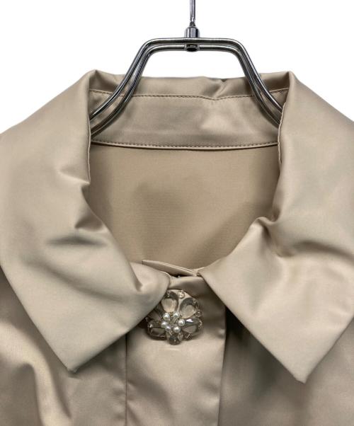 TO BE CHIC（トゥービーシック）TO BE CHIC (トゥービーシック) リモンタナイロンフーデッドコート トレンチコ-ト ベージュ サイズ:SIZE 42の古着・服飾アイテム