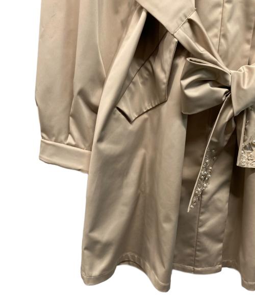 TO BE CHIC（トゥービーシック）TO BE CHIC (トゥービーシック) リモンタナイロンフーデッドコート トレンチコ-ト ベージュ サイズ:SIZE 42の古着・服飾アイテム