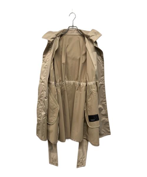 TO BE CHIC（トゥービーシック）TO BE CHIC (トゥービーシック) リモンタナイロンフーデッドコート トレンチコ-ト ベージュ サイズ:SIZE 42の古着・服飾アイテム