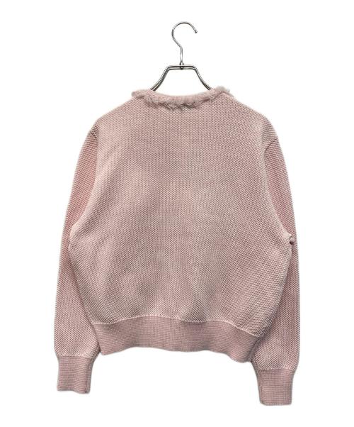 UNTITLED（アンタイトル）UNTITLED (アンタイトル) ツイードニットカーディガン ピンク サイズ:M 未使用品の古着・服飾アイテム