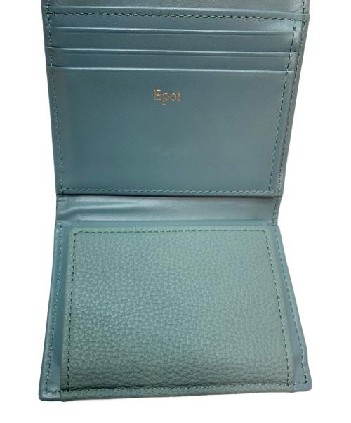 epoi（エポイ）epoi (エポイ) リツ 中BOX二つ折り財布 ブルーの古着・服飾アイテム