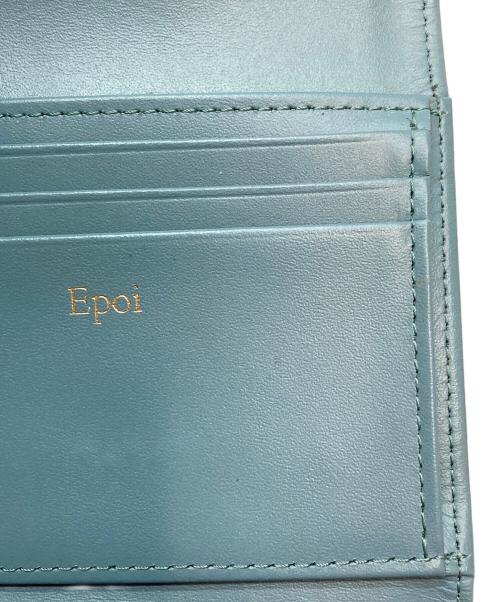 epoi（エポイ）epoi (エポイ) リツ 中BOX二つ折り財布 ブルーの古着・服飾アイテム