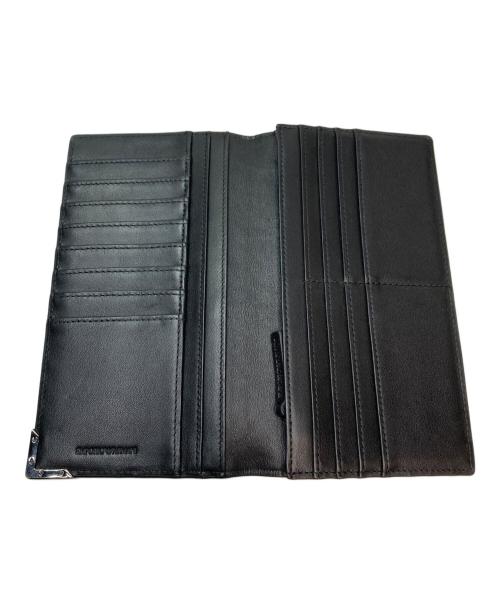 EMPORIO ARMANI（エンポリオ アルマーニ）EMPORIO ARMANI (エンポリオ アルマーニ) 2つ折り長財布 ブラックの古着・服飾アイテム