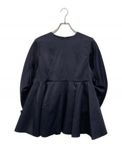 中古・古着通販】yori (ヨリ) ダブルクロスフリルジレ ブラック 中古・古着通販】yori (ヨリ) ダブルクロスフリルジレ ブラック