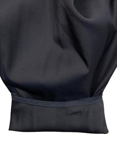 shirocon（シロコン）SHIROCON (シロコン) ホワイト ダブルクロスサテンブラウス ネイビー サイズ:SIZE 36の古着・服飾アイテム