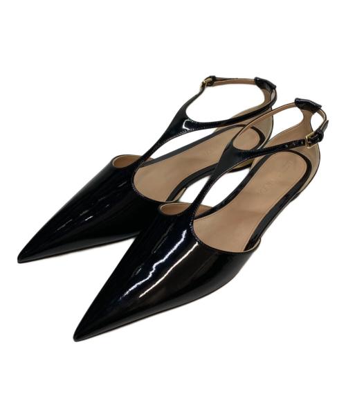 BOTTEGA VENETA（ボッテガベネタ）BOTTEGA VENETA (ボッテガベネタ) ポインテッドトゥパンプス ブラック サイズ:23.5cmの古着・服飾アイテム