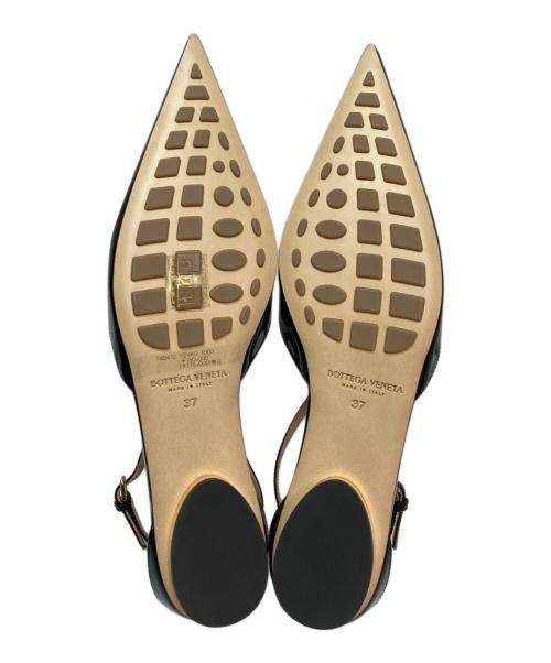 BOTTEGA VENETA（ボッテガベネタ）BOTTEGA VENETA (ボッテガベネタ) ポインテッドトゥパンプス ブラック サイズ:23.5cmの古着・服飾アイテム