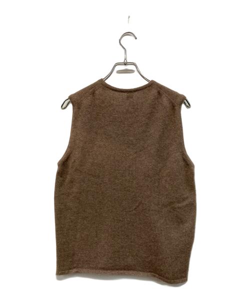 HERMES（エルメス）HERMES (エルメス) カシミヤニットベスト ベージュ サイズ:Mの古着・服飾アイテム