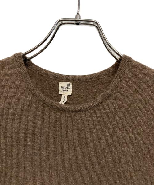 HERMES（エルメス）HERMES (エルメス) カシミヤニットベスト ベージュ サイズ:Mの古着・服飾アイテム