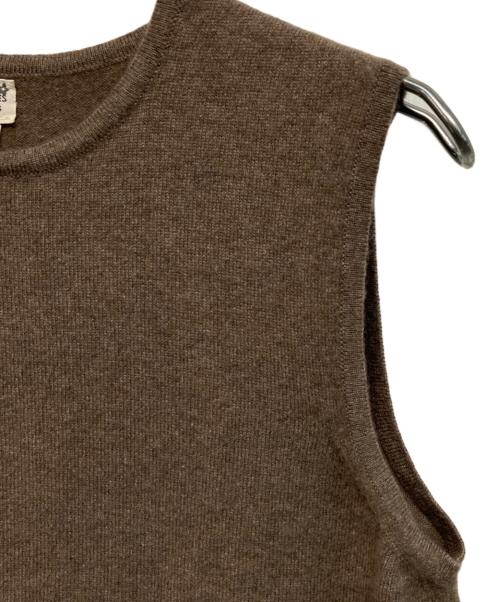 HERMES（エルメス）HERMES (エルメス) カシミヤニットベスト ベージュ サイズ:Mの古着・服飾アイテム