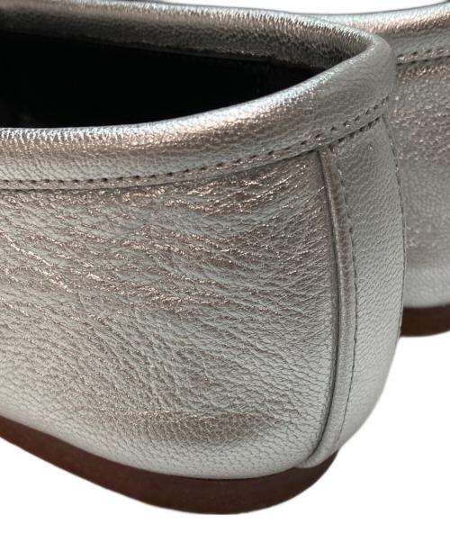 CHEMBUR（チェンバー）CHEMBUR (チェンバー) SQ FLAT STUDS BALLET SHOES シルバー サイズ:SIZE 37/23.5cmの古着・服飾アイテム