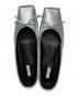 中古・古着 CHEMBUR (チェンバー) SQ FLAT STUDS BALLET SHOES シルバー サイズ:SIZE 37/23.5cm：8000円