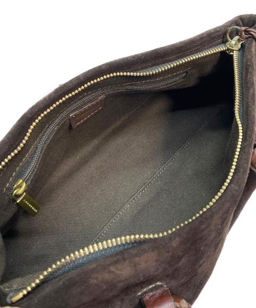 BURBERRY LONDON（バーバリーロンドン）BURBERRY LONDON (バーバリーロンドン) スウェード調ミニボストンバッグ ブラウンの古着・服飾アイテム