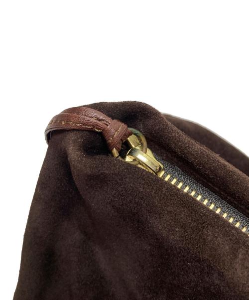 BURBERRY LONDON（バーバリーロンドン）BURBERRY LONDON (バーバリーロンドン) スウェード調ミニボストンバッグ ブラウンの古着・服飾アイテム