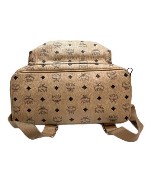MCM（エムシーエム）MCM (エムシーエム) ビセトス ロゴグラム バックパック ベージュの古着・服飾アイテム