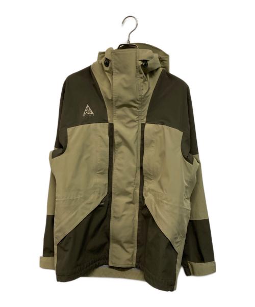 NIKE ACG（ナイキエーシージー）NIKE ACG (ナイキエーシージー) ゴアテックス マウンテンパーカー オリーブ×ベージュ サイズ:Sの古着・服飾アイテム
