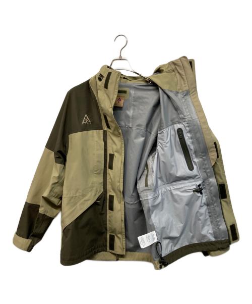 NIKE ACG（ナイキエーシージー）NIKE ACG (ナイキエーシージー) ゴアテックス マウンテンパーカー オリーブ×ベージュ サイズ:Sの古着・服飾アイテム
