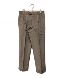 ORTELO（オルテロ）の古着「HOLLEBECK Toropical wool linen trousers」｜グレー