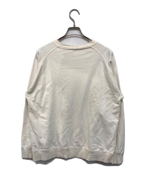 COMOLI（コモリ）COMOLI (コモリ) インレイ起毛長袖クルー スウェット アイボリー サイズ:SIZE 2の古着・服飾アイテム