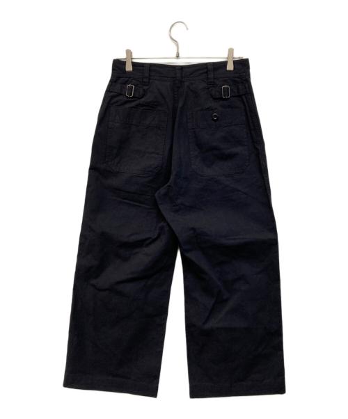MHL.（エムエイチエル）MHL. (エムエイチエル) FADED COTTON TWILL TROUSERS(フェイデッド コットン ツイル トラウザーズ) ネイビー サイズ:SIZE 2 未使用品の古着・服飾アイテム