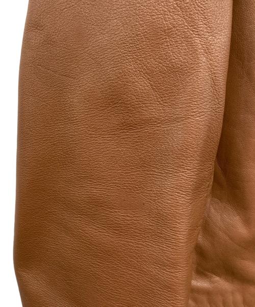 PS Paul Smith（ＰＳポールスミス）PS Paul Smith (ＰＳポールスミス) ラムレザーテーラードジャケット ブラウン サイズ:Mの古着・服飾アイテム