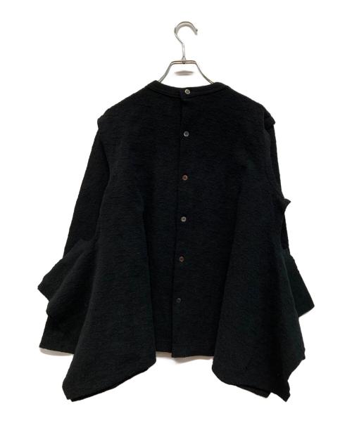 TAO COMME des GARCONS（タオ コムデギャルソン）TAO COMME des GARCONS (タオ コムデギャルソン) ジャガード 裁断 バックオープン トップス ブラック サイズ:Mの古着・服飾アイテム