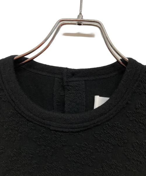 TAO COMME des GARCONS（タオ コムデギャルソン）TAO COMME des GARCONS (タオ コムデギャルソン) ジャガード 裁断 バックオープン トップス ブラック サイズ:Mの古着・服飾アイテム