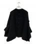 TAO COMME des GARCONS (タオ コムデギャルソン) ジャガード 裁断 バックオープン トップス ブラック サイズ:M：17000円
