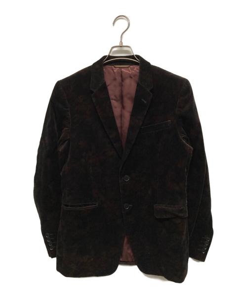 PAUL SMITH（ポールスミス）Paul Smith (ポールスミス) ベロアテーラードジャケット ブラウン サイズ:Mの古着・服飾アイテム