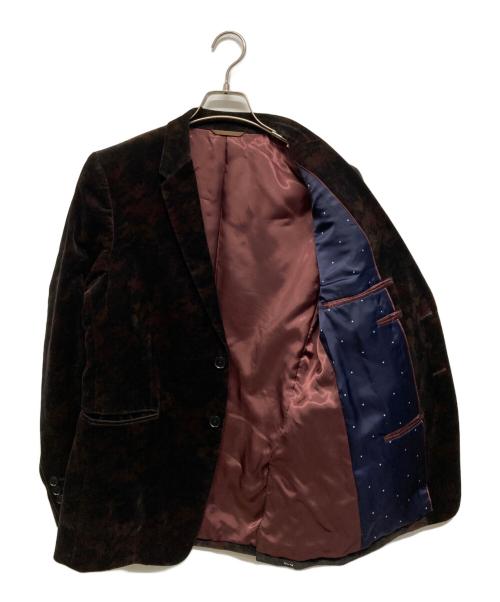 PAUL SMITH（ポールスミス）Paul Smith (ポールスミス) ベロアテーラードジャケット ブラウン サイズ:Mの古着・服飾アイテム