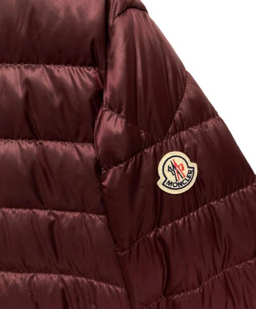 MONCLER（モンクレール）MONCLER (モンクレール) RIGEL リゲル ライトダウンジャケット バーガンディー ワインレッド サイズ:SIZE 1の古着・服飾アイテム