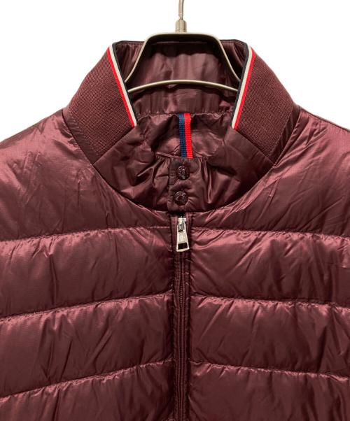 MONCLER（モンクレール）MONCLER (モンクレール) RIGEL リゲル ライトダウンジャケット バーガンディー ワインレッド サイズ:SIZE 1の古着・服飾アイテム