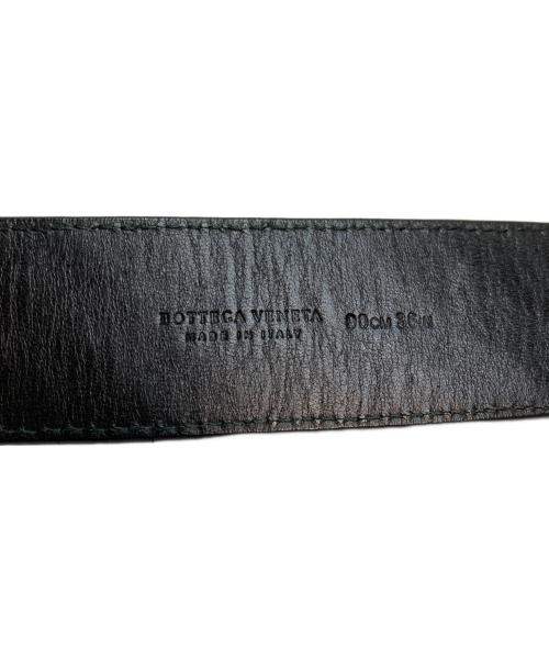 BOTTEGA VENETA（ボッテガベネタ）BOTTEGA VENETA (ボッテガベネタ) イントレチャートベルト ブラックの古着・服飾アイテム