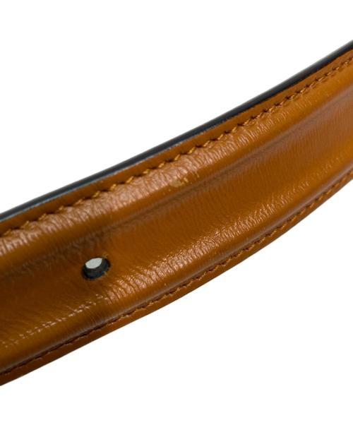 GUCCI（グッチ）GUCCI (グッチ) ラワーバックル ベルトレザーベルト ベージュの古着・服飾アイテム