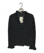 CODEAコードエー）の古着「fluffy lace blouse(フラッフィー・レース・ブラウス)」｜ブラック