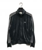 adidasアディダス）の古着「ファイヤーバード トラックトップ ベロア」｜グレー