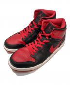 NIKEナイキ）の古着「エア ジョーダン 1 MID」｜レッド×ブラック