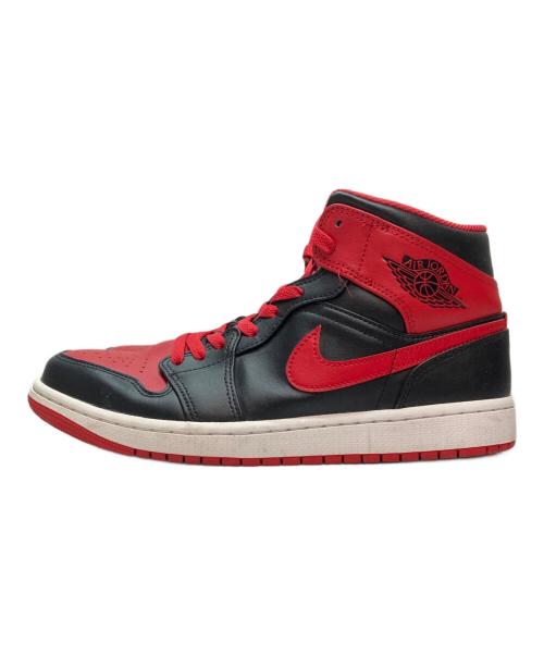NIKE（ナイキ）NIKE (ナイキ) エア ジョーダン 1 MID レッド×ブラック サイズ:27.5cmの古着・服飾アイテム