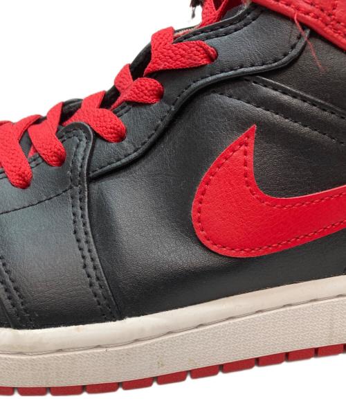 NIKE（ナイキ）NIKE (ナイキ) エア ジョーダン 1 MID レッド×ブラック サイズ:27.5cmの古着・服飾アイテム